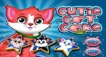 Cute Cat Pet Care Games Affiche
