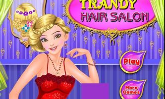 Braided hair spa salon poster