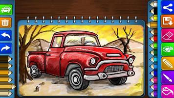 Coloring Games : Super Trucks Affiche