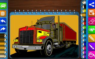 Coloring Games : Super Trucks captura de pantalla 3