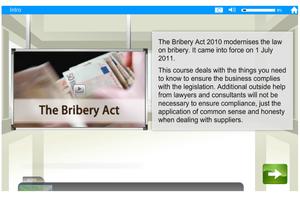 Bribery Act e-Learning imagem de tela 2