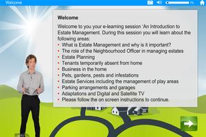 برنامه‌نما Estate Management e-Learning عکس از صفحه