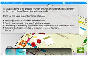 2 Schermata Money Laundering e-Learning