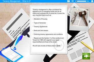 Tenancy Management e-learning screenshot 2