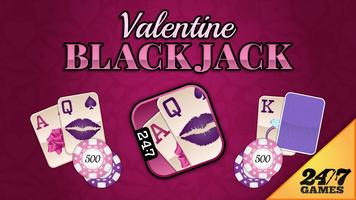 Valentine's Day Blackjack Cartaz