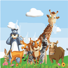 puzzle cartoon animals 图标