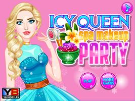 Icy Queen Spa Makeup Party Affiche