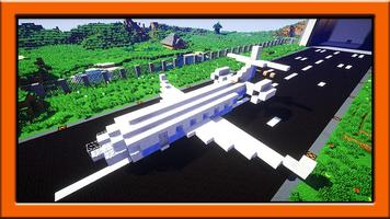 Aircraft mod for minecraft الملصق