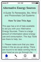 Alternative Energy Sources - Renewable, Bio, Wind capture d'écran 3