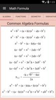 Math Formula Poster