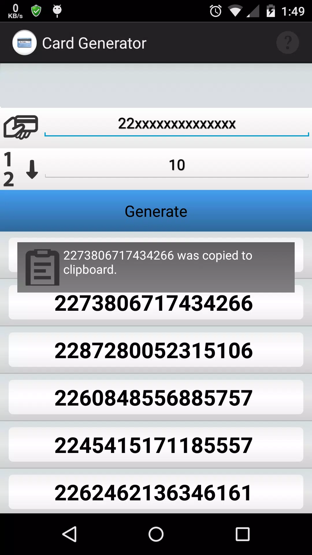 Descarga de APK de Card Generator para Android