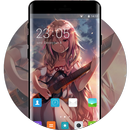 Theme for Alcatel Idol 5 Anime Girl Wallpaper APK