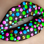 Unusual lip makeup