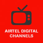 All Airtel  TV channels digital  plus tips-icoon
