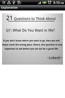 21 Life Changing Questions captura de pantalla 2