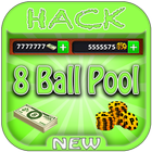 Hack For 8 Ball Pool Game App Joke - Prank. ไอคอน