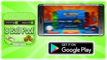Hack For 8 Ball Pool Game App Joke - Prank. โปสเตอร์