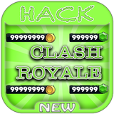 Hack For Clash Royale Game App Joke - Prank. أيقونة