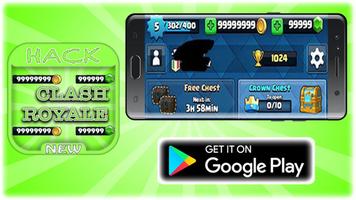 Hack For Clash Royale Game App Joke - Prank. poster