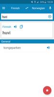 Finnish-Norwegian Dictionary Affiche