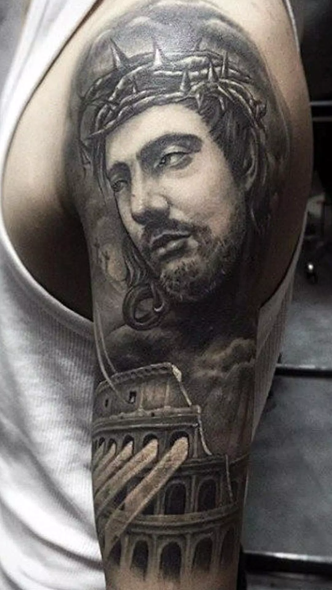 jesus tattoos sleeves