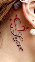 Love Tattoo Designs โปสเตอร์