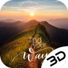 Alpine Sunrise Fnd Your Way Live 3D Wallpaper آئیکن