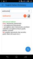 English Italian Dictionary Affiche