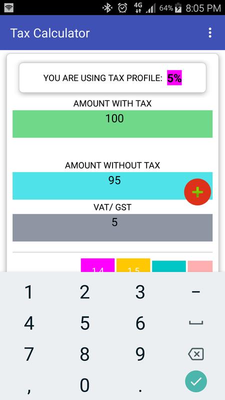 tax calculator vat gst automatic for android apk download