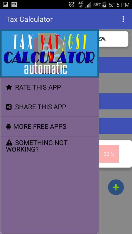 tax calculator vat gst automatic for android apk download