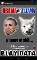 Obama or a Llama plakat