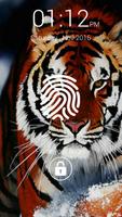 Fingerprint Tiger Lock - Fake Affiche