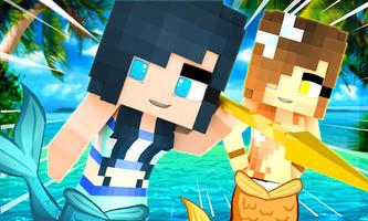 Mermaid skins for Minecraft poster
