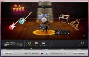 برنامه‌نما GarageBand عکس از صفحه