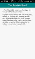 Tips Sehat Ala Rasul capture d'écran 1