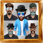 Selfie Man Face Stickers icon