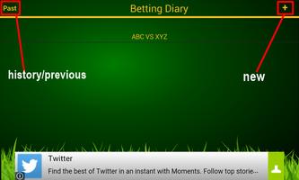 Cricket Betting Diary & Calc تصوير الشاشة 2