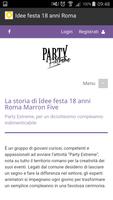idee festa 18 anni Roma स्क्रीनशॉट 1
