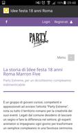 idee festa 18 anni Roma capture d'écran 1