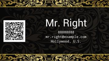 Name Card (Name Plate) Affiche