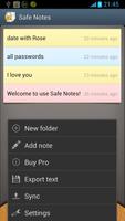 Safe Notes تصوير الشاشة 1