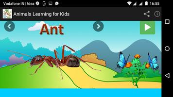 Animals Learning for Kids ảnh chụp màn hình 2