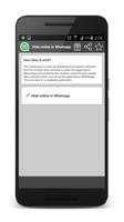 Hide online for WhapsApp Affiche