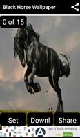 Black Horse Wallpaper ảnh chụp màn hình 1