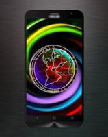 Neon Clock Live Wallpaper Plakat