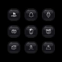 Black Desire  Icon Pack imagem de tela 2