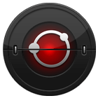 Red Searchlight Icon Pack icône