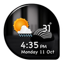 Black Clock Widget APK