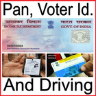 Pan Card Voter And Driving ikona