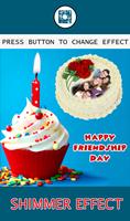 Friendship Day Cake Photo Frames Affiche